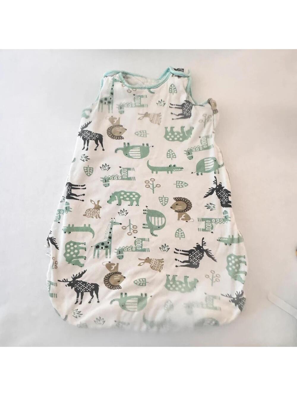 Cute Animal Print Warm Heavy Weight Sleeveless Sleep Sack with Zipper